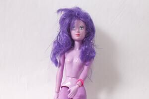 1980s Hasbro Synergy Purple Nude Doll Jem and the Holograms ~ 260618-WH 1118